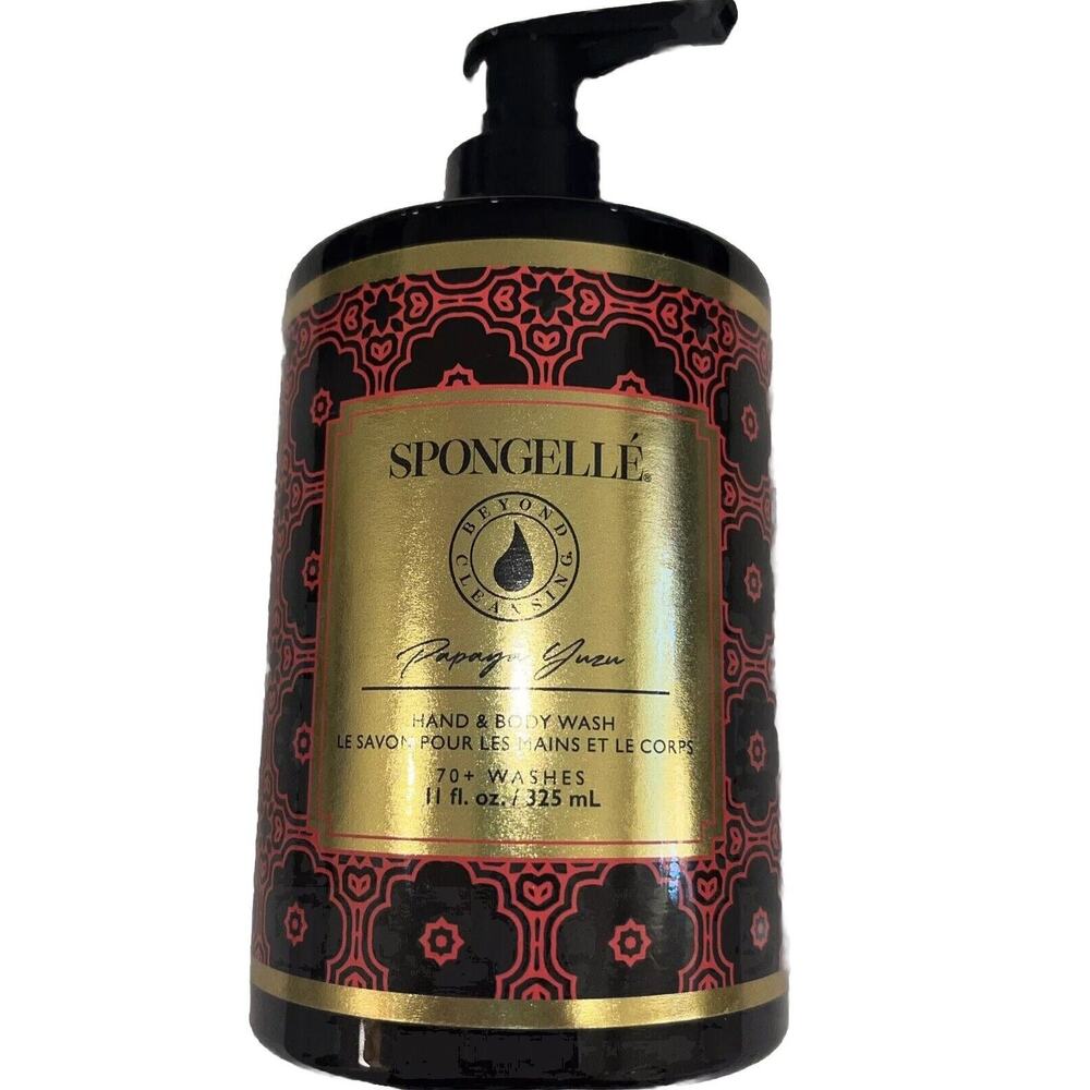 Spongelle Papaya Yuzu Hand & Body Wash 70+ Washes 11 Oz